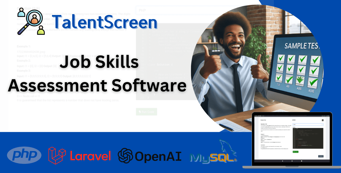 TalentScreen - Pre Employment Testing PHP/Laravel Software